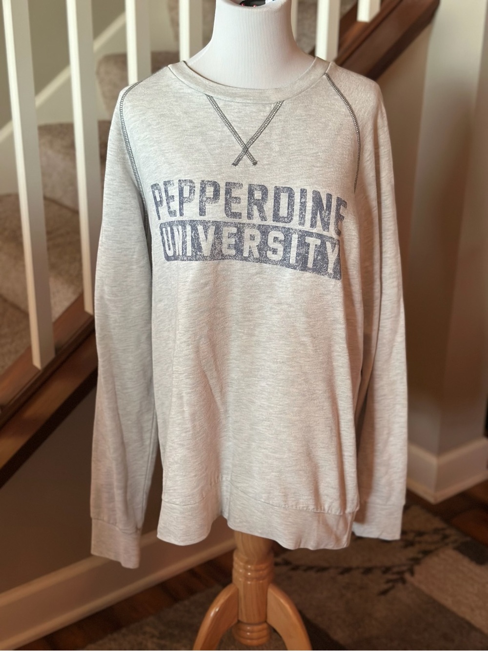 Pepperdine University Grey Crewneck Sweatshirt - D1023